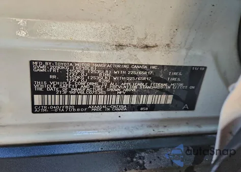 2020 Toyota Rav4 Le from USA, damaged, VIN 2T3F1RFV6LC075365
